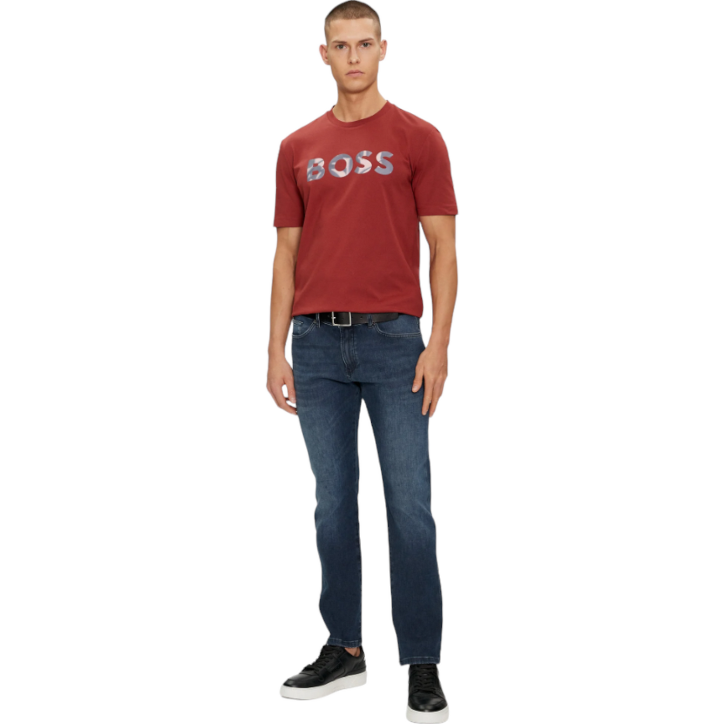 Playera Hugo Boss Cuello Redondo Logo Estampado