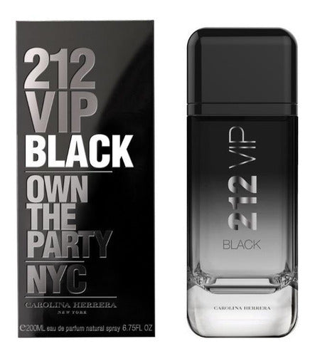 Carolina Herrera 212 Vip Black Tradicional Eau De Parfum 200 ml Para  Hombre