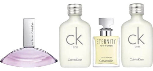 Set Perfume Calvin Klein Mini 4 Pzs For Women Volumen De La Unidad 10 Ml