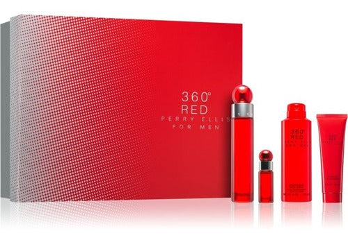 Set Perry Ellis 360 Red Eau Toilette Para Hombre