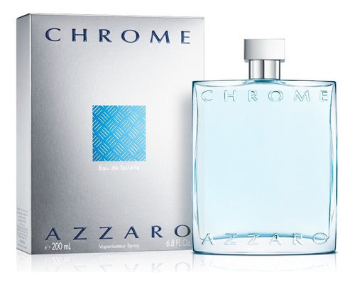 Perfume Azzaro Chrome Eau De Toilette Cítrico Acuático 200ml