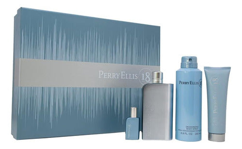 Set Perry Ellis 18 4pzs 100ml Edt Volumen De La Unidad 100 Ml