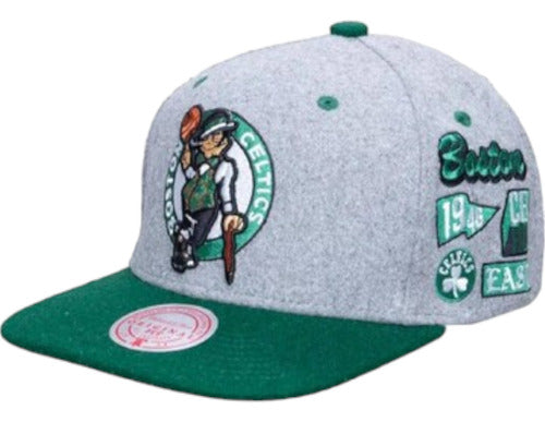 Gorra Mitchell & Ness Boston Celtics Patch Snapback