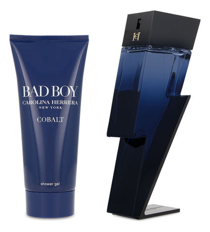 Set Carolina Herrera Bad Boy Cobalt Elixir 100ml Edp