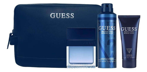 Set 4 Piezas Guess Seductive Homme Blue Para Hombre Edt