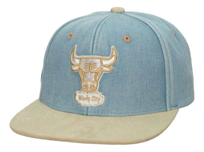 Gorra Mitchells & Ness Chicago Bulls Nba Blue Jean Baby