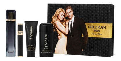 Set Paris Hilton Gold Rush Man 4pzs 100ml Edt Spray Género Hombre