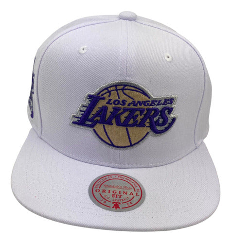 Gorra Mitchell & Ness Los Angeles Lakers Winter White