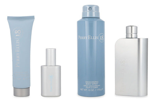 Set Perry Ellis 18 4pzs 100ml Edt Volumen De La Unidad 100 Ml