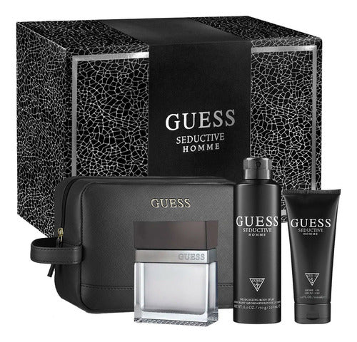 Set 4 Piezas Guess Seductive Homme Para Hombre Edt