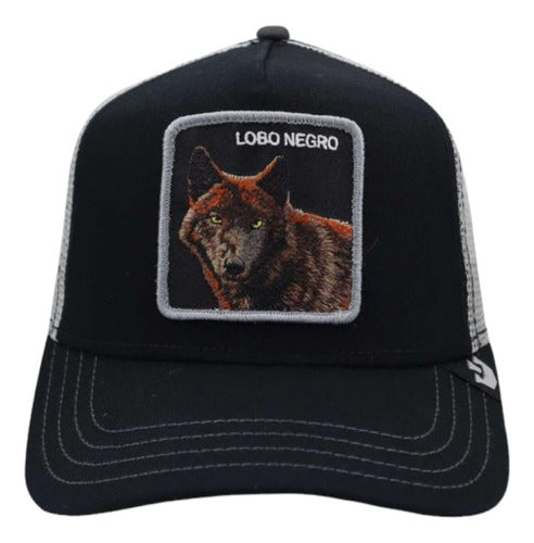 Gorra Goorin Bros Lobo Negro Ajustable